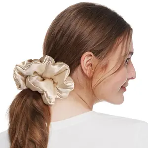 Large Mulberry Silk Scrunchies for Hair Sleeping Big Hair Ties Women's  Silk Ponytail Holders  Scrunchies  Giant Gravel