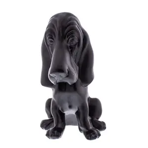 United Pacific – Basset Hound Dog Hood Ornament Matte Black