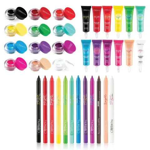 Beauty Creations Dare To Be Bright 12-Shade Eyeshadow Multi-Pack - Cosmetic Base, Smoothing Gel Formula, Enhances Eyeshadow, Face Makeup (Beauty & Personal Care Makeup Set)