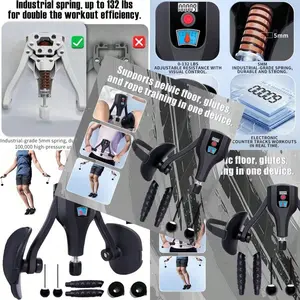 Thigh Trainer 0132 Lbs Adjustable Resistance Pelvic Floor Muscle Kegel Exerciser Thigh Exerciser And Booty Trainer For Women And Men Pelvic Floor Exercise Workout Machine