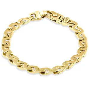 Men's 14k Gold (30gram) or Platinum (48gram) 7.5mm Link Bracelet 8" Men's 14k Gold (30gram) or Platinum (48gram) 7.5mm Link Bracelet 8"