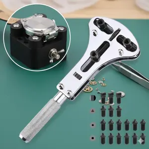Professional Watch Repair Kit: Adjustable Screw Back Opener & Claw Watch Opener Set, Non-Slip Handle Multifunction Case Removal Tool, Essential for Precision Mechanical Watch Maintenance, Hand Tools