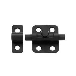 212 MAIN 2 in. Solid Brass Barrel Bolt - Black, Door Security for Sailing Water Sports
