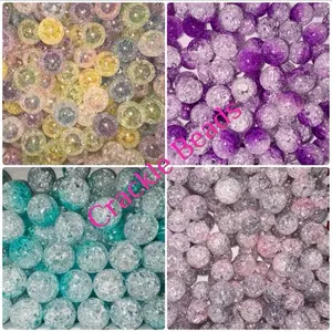 Beads by Color - $5 bags - 16mm crackle Beads - 15 beads per bag