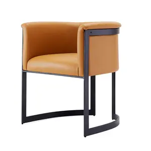 Corso Modern Camel Vegan Leather Dining Chair