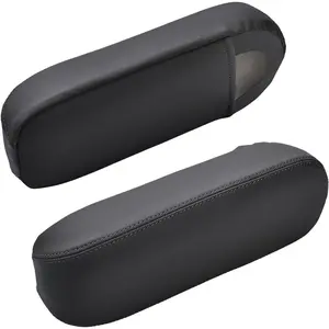 Seat Armrest Cover for Ford F250 F350-F550 Lariat 1999-2007, F250 F350 F450 XLT Sport 2002-2006, Ford Excursion Limited XLT 2000-2005, Vinyl Leather, Truck Interior Accessories, 1 Pair, Black