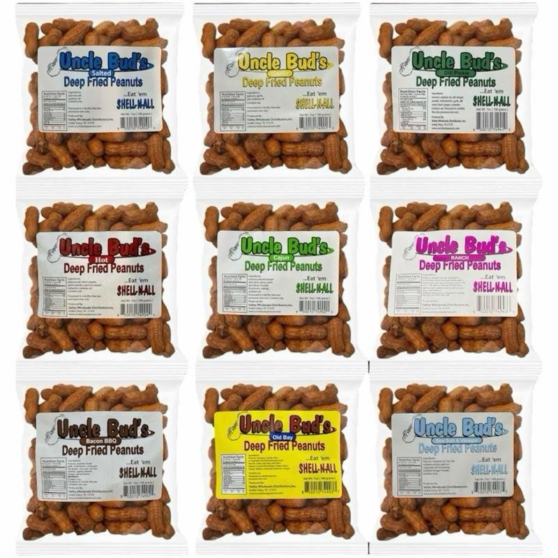 Uncle Bud's Deep Fried Peanuts Sampler Pack