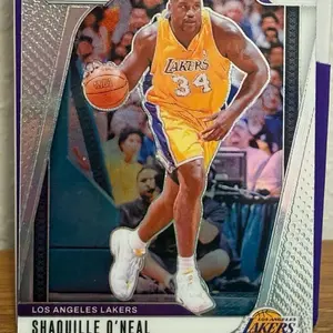 Shaquille O'Neal 2024-25 Prizm Basketball Silver Legends Prizms Card #290 Los Angeles Lakers Collectible Sports Trading Card