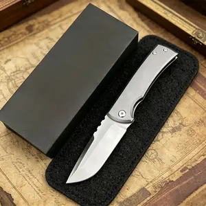 Premium Titanium Alloy Pocket Folding Knife, Compact EDC Outdoor Tool, Durable Multi-Purpose Knife for Daily Cutting Camping Hiking Ideal Gift for Men