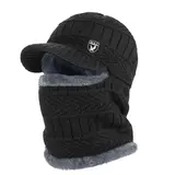 Adults' Unisex Warm Microfiber Cotton Windproof Pile Balaclava Headwear - Thick Brimmed Ski Mask with Scarf, All Seasons Cold-Weather Protective Gear, Practical Coverage for Ski Trips, Outdoor Cycling