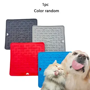 Dog Lick Mat, Slow Feeder Licking Mat for Dogs & Cats, Silicone Snuffle Mat with Suction Cups, Anxiety Relief, Perfect for Peanut Butter, Yogurt, Wet Food