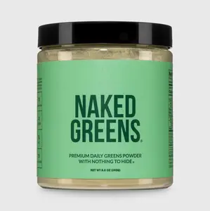Naked Greens - Premium Daily Greens Powder - For Gut Health Vitamins & Chlorophyll Support - 6 Organic Greens - Only 10 Ingredients - Vegan, Gluten-Free, Soy-Free, Non-GMO