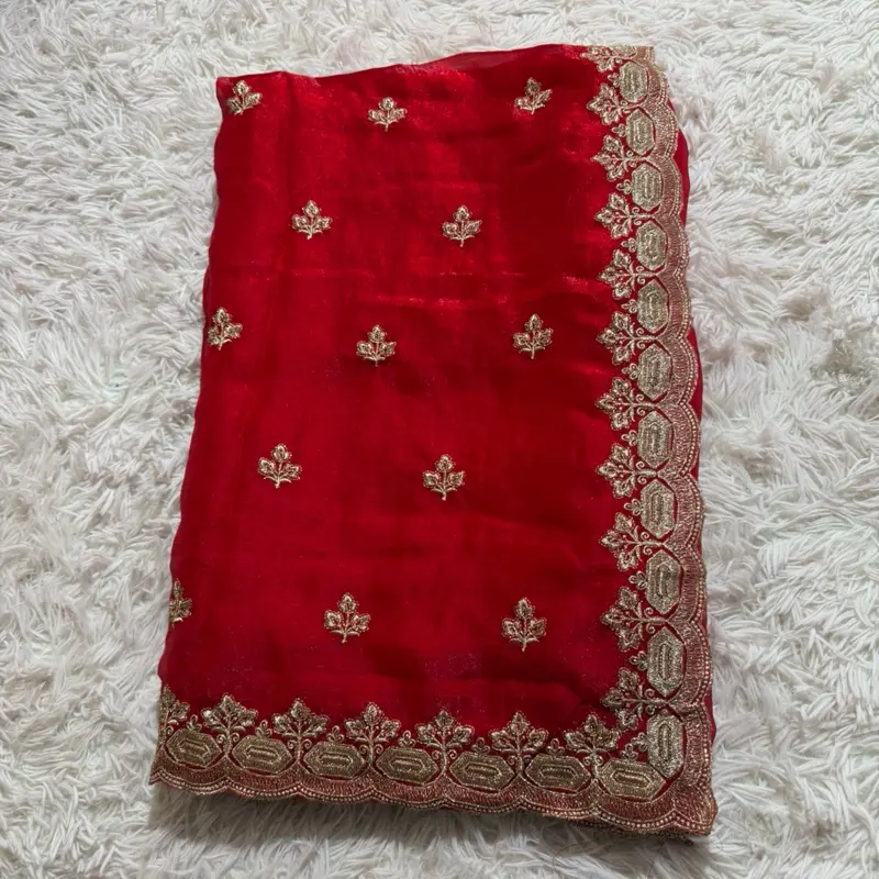 Fandy Silk Saree with Perfect Picco Work, Ideal for Festive Occasions