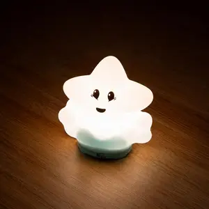App Control Bluetooth Music Night Light, Cute Star and Hamster Kids Lamp with White Noise, Timer Alarm and Soft Glow for Nursery and Bedtime