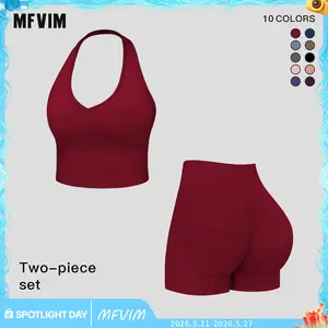 MFVIM Women's Quick-Dry Yoga Set, Tight-Fitting Fleece-Lined Activewear, Winter Outdoor Running Sports Suit, European Style Workout, Gym Workout Women, Women's Workout Sets