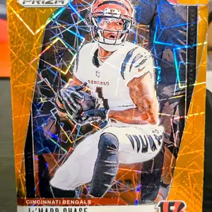 Ja'Marr Chase -2024 Panini Prizm Orange Lazer #57 Cincinnati Bengals Color Match