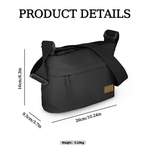 Crossbody Sling Bag Canvas Purse Small Shoulder Handbag 5 Pocket Casual Travel Messenger Hobo Bag Phone Satchel for Men & Women