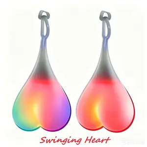 LED Glowing Pendant Bike Tail Light - Ultra-Bright, Waterproof Silicone Luminous Flashing Rear Light for Night Cycling, Household Outdoor Traffic Safety Lighting Accessories