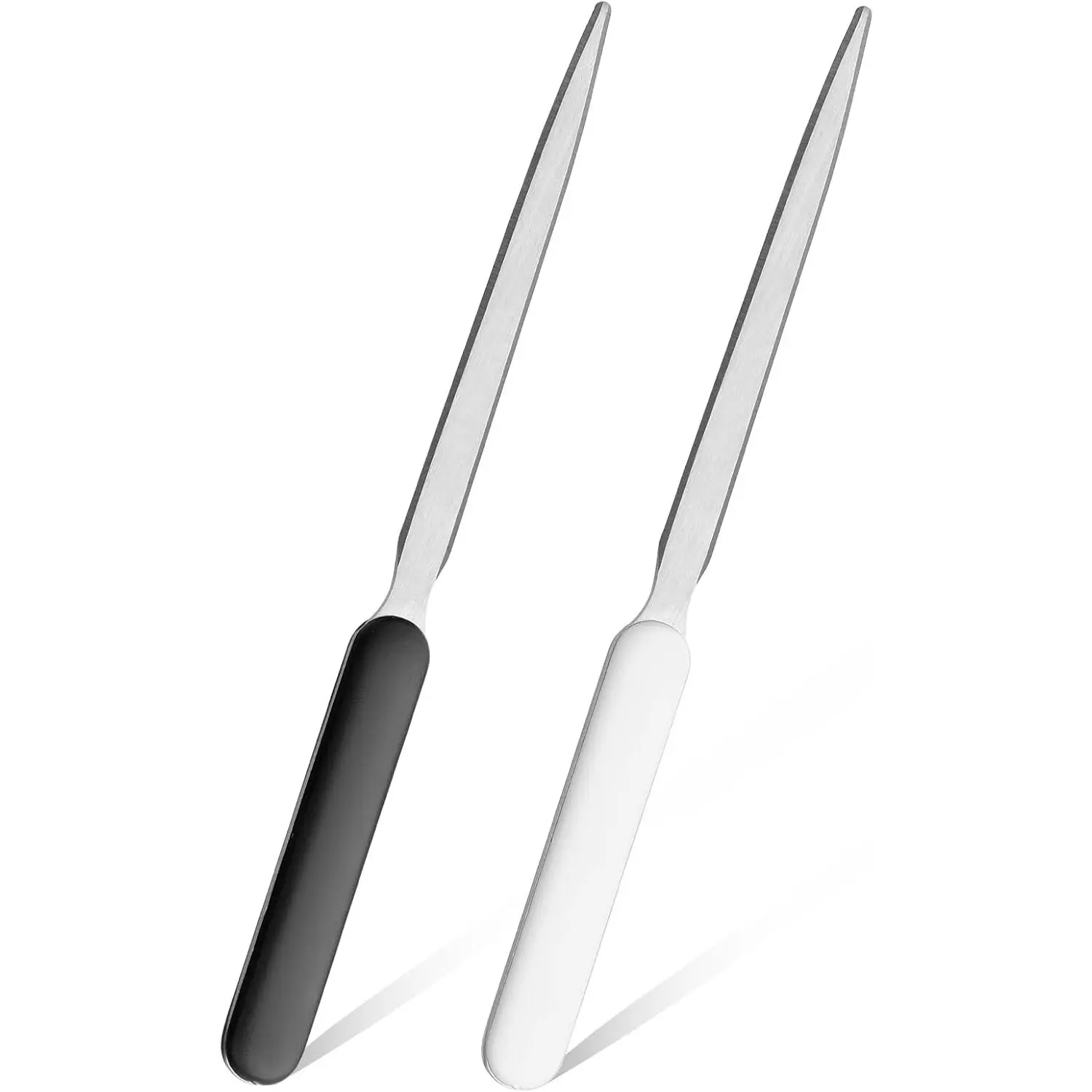 2-Piece Stainless Steel Letter Opener, Lightweight Envelope Slitter for Home & Office Supplies