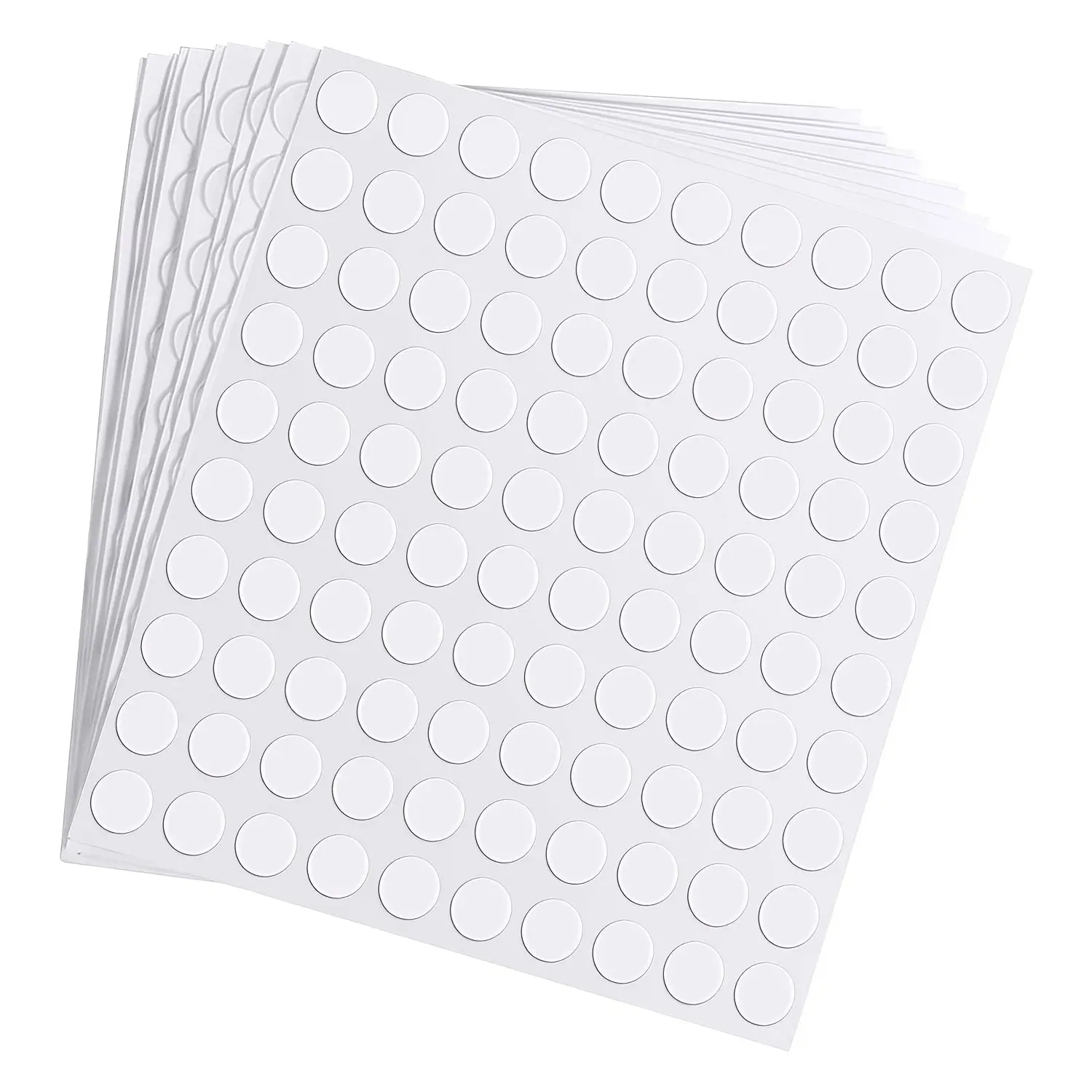 Translucent High-Quality Acrylic Double-Sided Adhesive Dots - 1000pcs, 10mm/0.39in, Waterproof, Residue-Free, Strong Adhesion Stickers for DIY Crafts, Home Decor, Greeting Cards, Office Supplies (Office Stationery Tape & Adhesives)