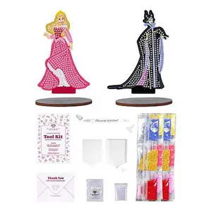Crafts & Sewing Diamond Art Club Disney Sparkle Pals Kit - Aurora and Maleficent