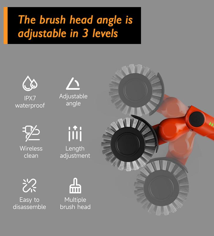 LFMUFNO Electric Grill Brush, Safe BBQ Brush for Grill & Heavy Duty BBQ Grill Brush with Stainless Steel,Safe Grill Accessories,Stainless Grill Grate Cleaner,Charcoal Grill - Gifts for Grill Men/Dad (Red)