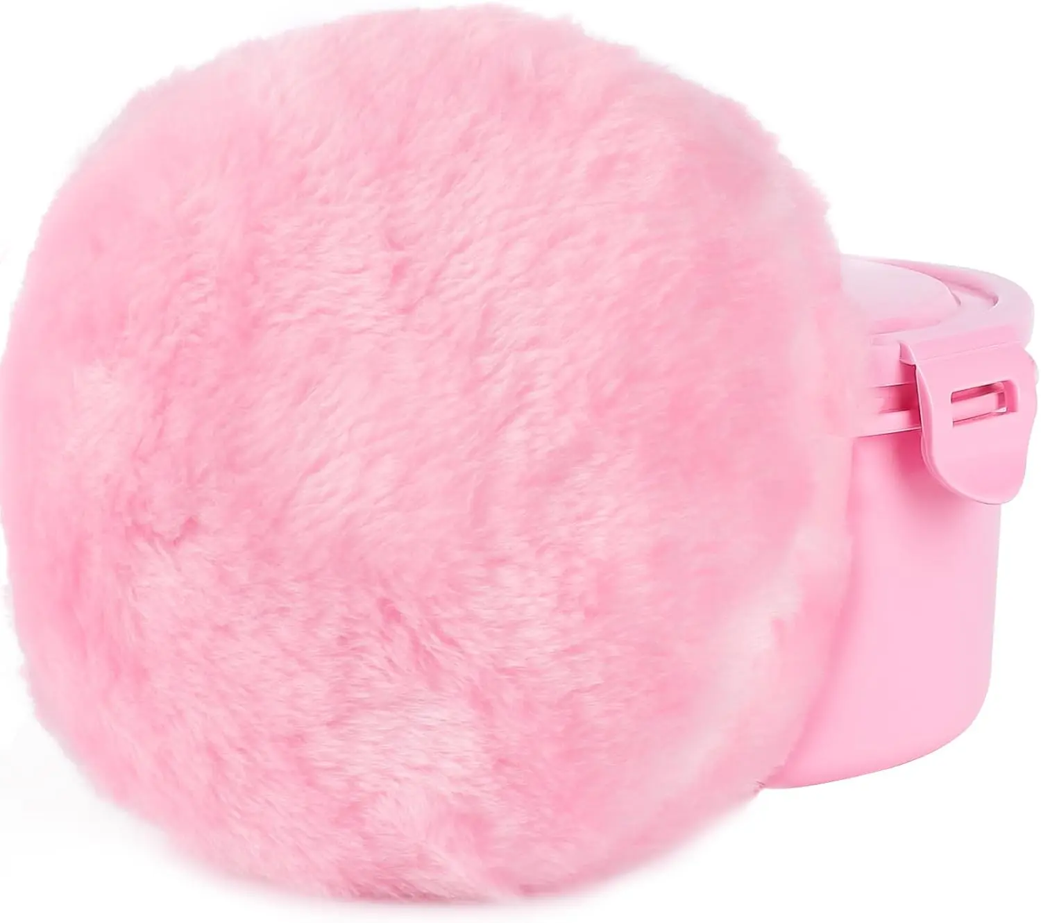 WSYUB Body Powder Puff, Powder Puff for Body Powder, 6 Inch Extra-Large | Ultra Soft Fluffy Velour Powder Puff, Pink