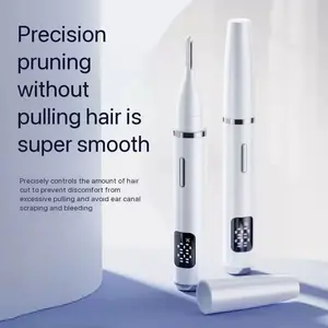 2026 Upgraded Nose Hair Trimmer TYPE‑C Fast Charging, 3 in 1 Electric Ear Nose Eyebrow Trimmer, Mini Portable Travel Groomer