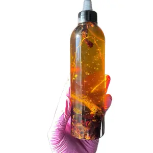 Golden Growth Hair Oil + Ayurvedic Herbs Infused for Smooth Nourishing Haircare 8oz Rose Petals & Cloves