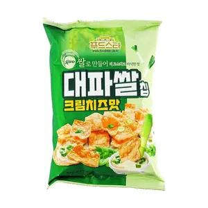 JAYONE Korean Green Onion Cheese Rice Crackers 60g - Crispy Savory Snack for All Ages