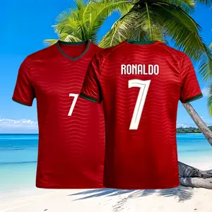 2026 #7 Home Red Portugal Ronaldo Short-Sleeve Jersey