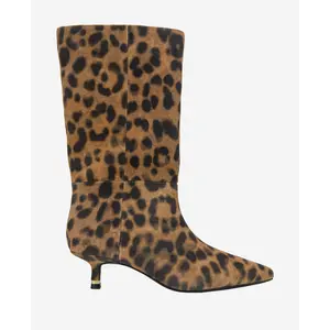 Meryl Suede Leopard Bootie