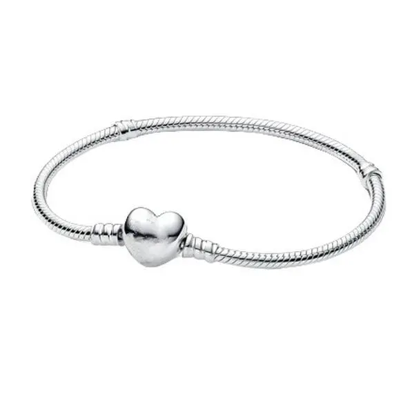 1pc Copper Plated Thick Silver Bracelet Snake Bone Basic Chain DIY Bracelet