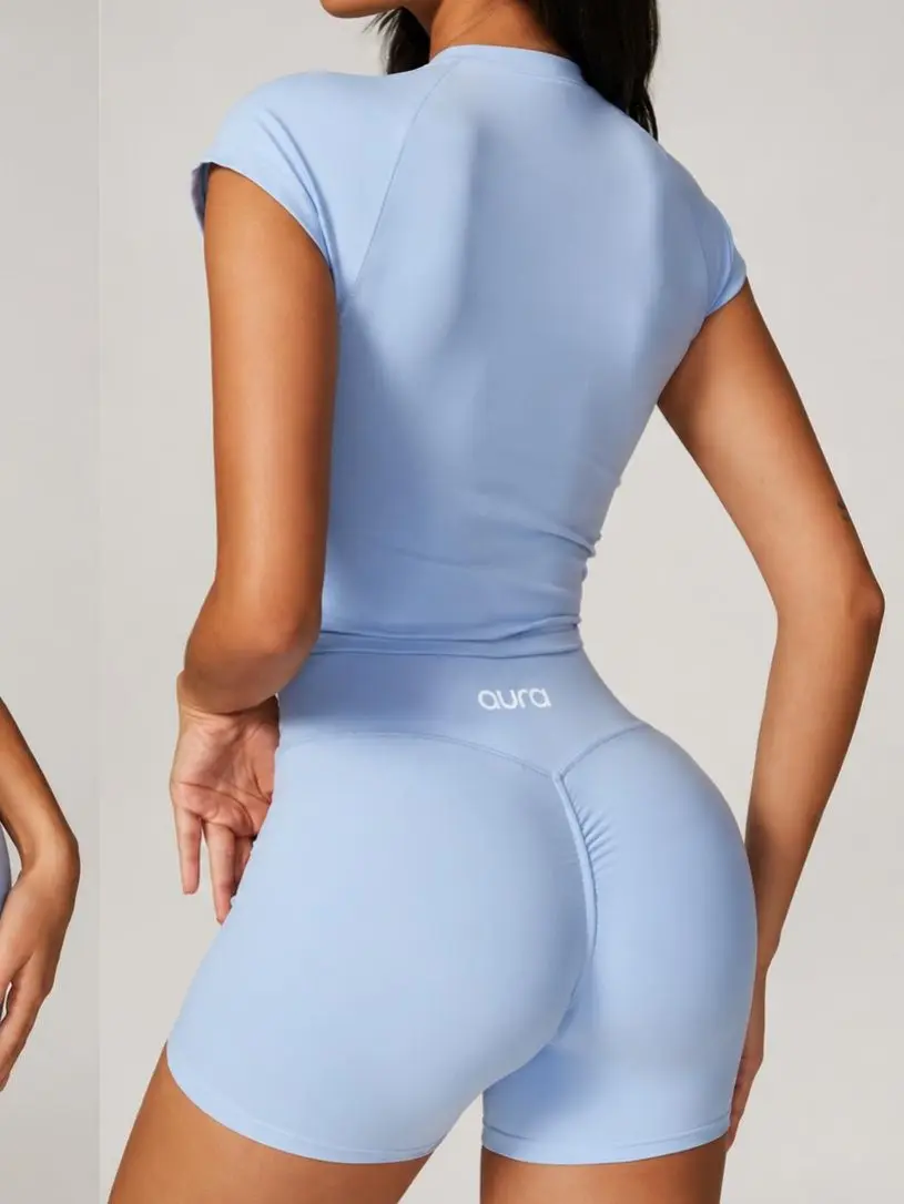 Aura Women's Sports Shorts - Breathable Workout Bottoms for Fitness, Gym Activities