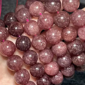 Strawberry Quartz Single Loop Bracelet