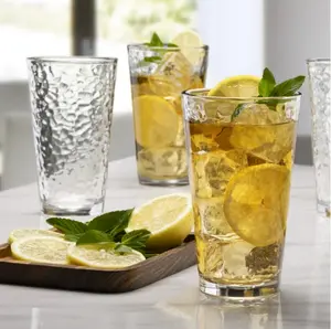 Annesdale Drinking Glasses 16 oz, 8 Pieces - Classic Design for Beverages - Drinkware