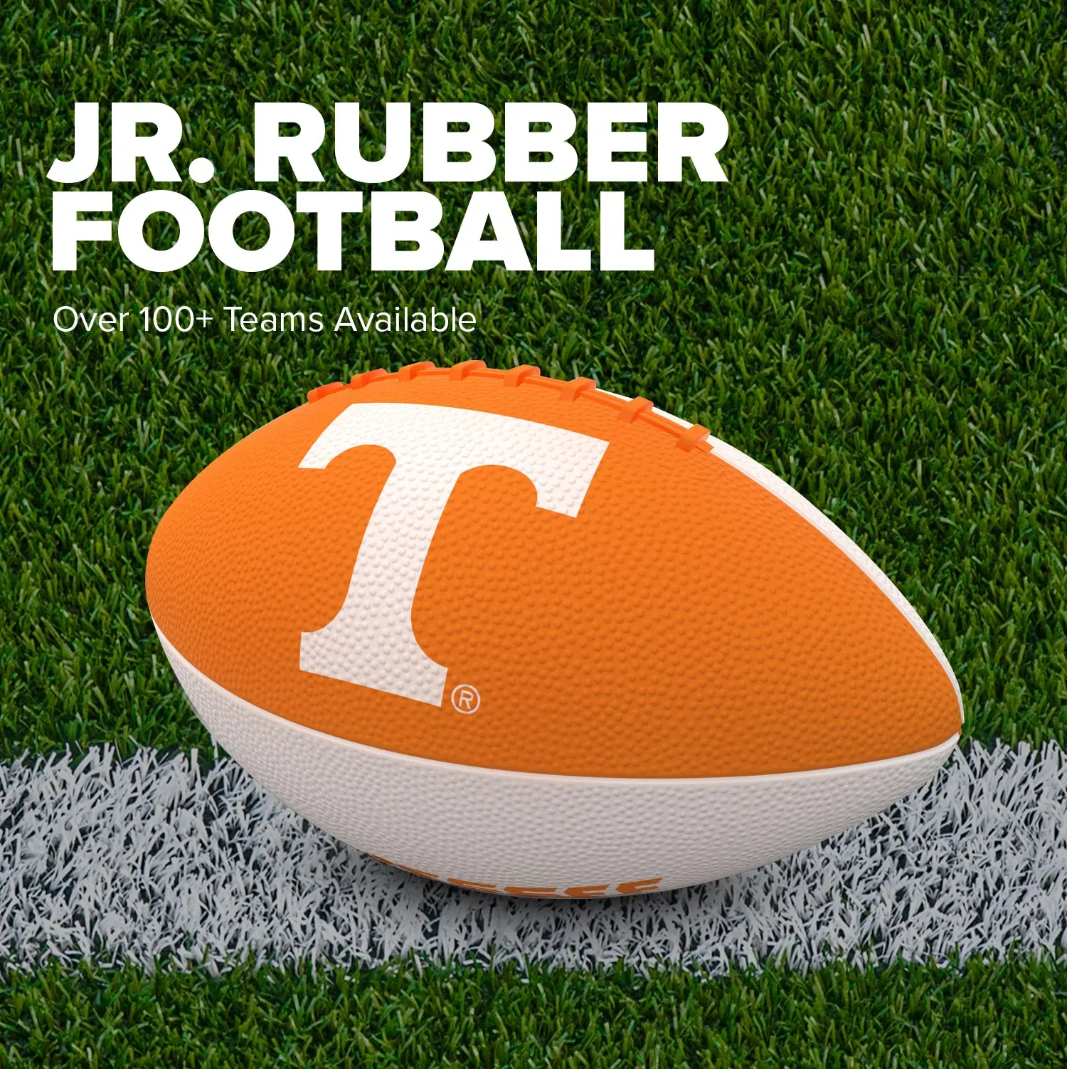 College Junior Size Rubber Football
