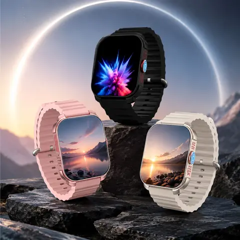 Fashion Smart Watch, 1.72" HD Touchscreen Bluetooth Watch with Activity Tracking, Sleep Monitor, Custom Watch Faces, IP67 Water Resistant Design & Extra Strap