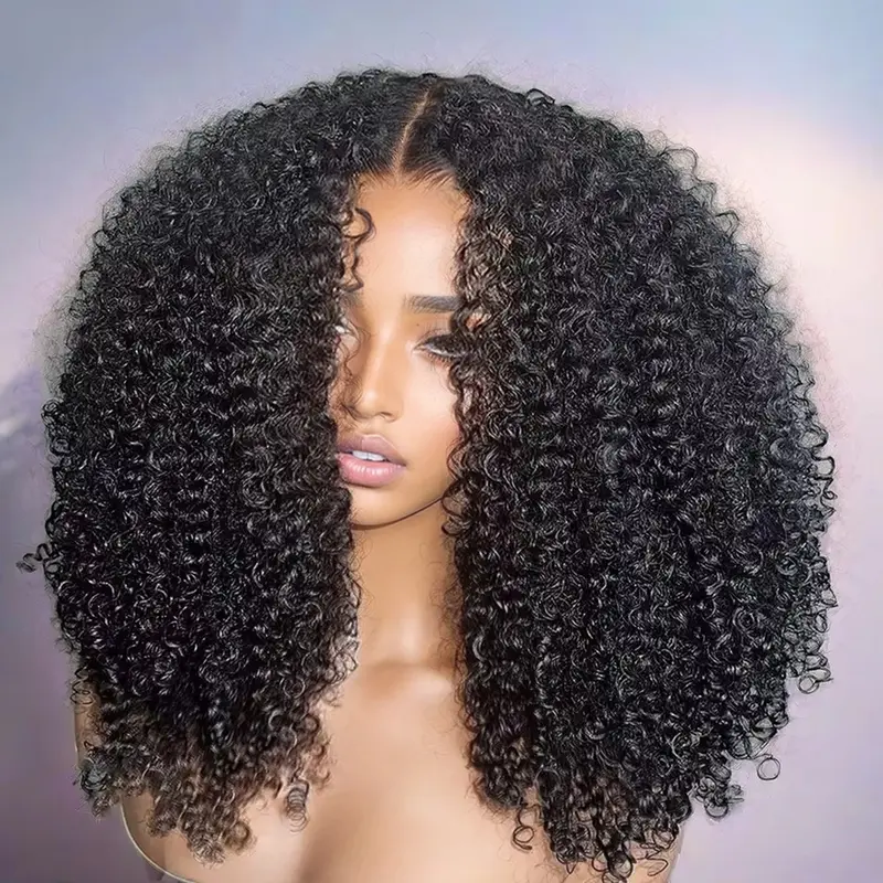 CORIIANA 250% Glueless Wigs Human Hair Ready To Wear Afro Kinky Curly 200 Density 4C Edges 13x6 HD Lace Frontal Wig 7x5 Lace Closure Wigs For Black Women Pre Plucked Beginner Friendly