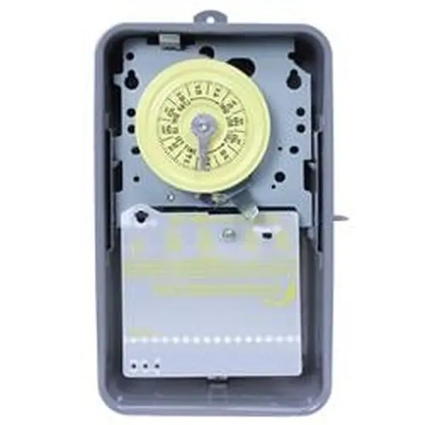 Intermatic 3404068 Metal 24-Hour Mechanical Kitchen Timer Switch - 208/277V, 3.4 lbs, 1 On and 1 Off Tripper, Manual Override Utensil for Daily Use