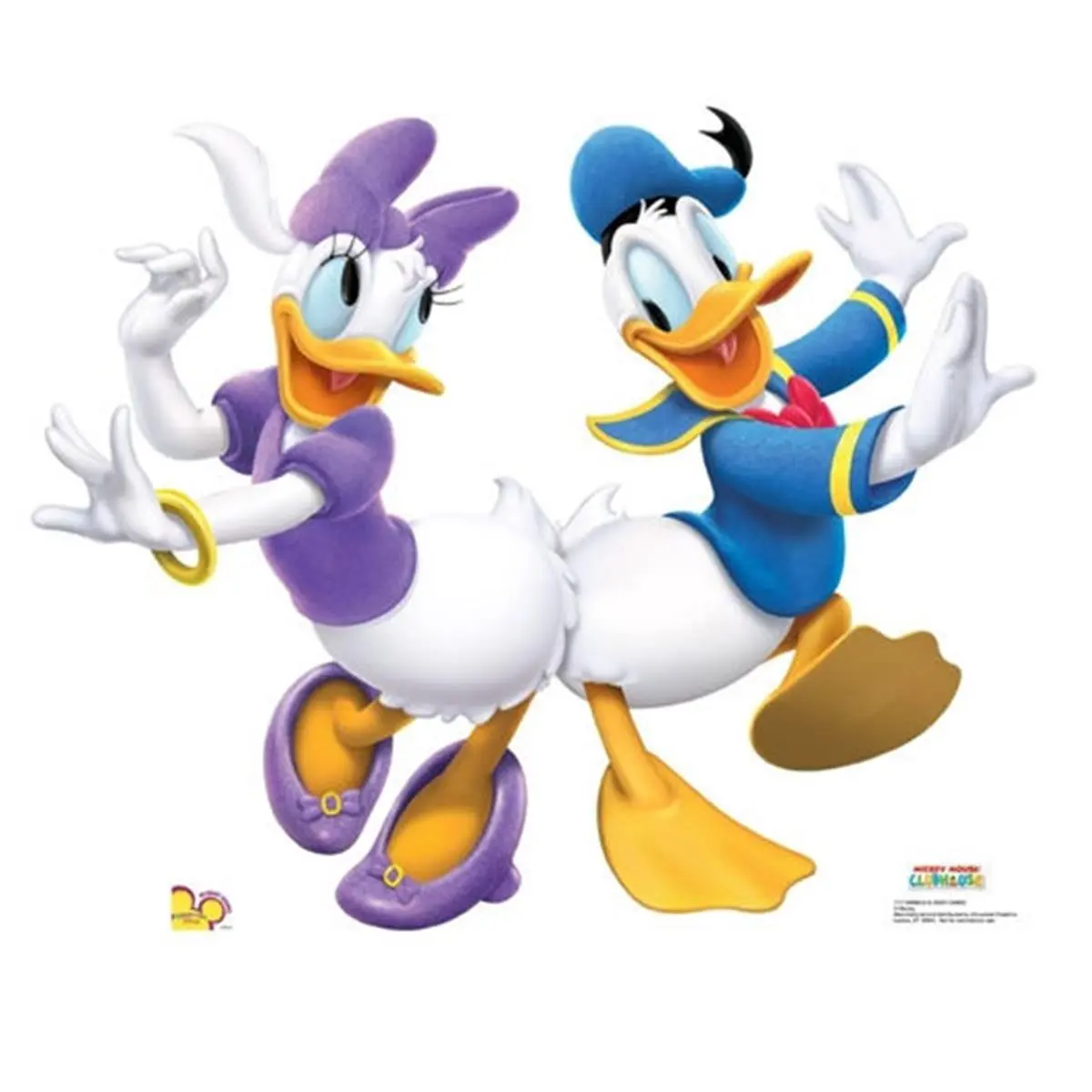 212 MAIN Donald and Daisy Dancing Decorative Cardboard Cutout (Advanced Graphics 1171) - 33"x41" Laminated Home Decor, Stand Up, Foldable, Wall-Mounted, Hang on Wall Home Supply