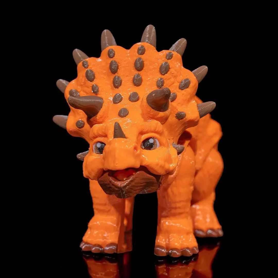 Alt Forge Baby Triceratops Articulated Toy for Stress Relief - Fidgeting Activity for Children