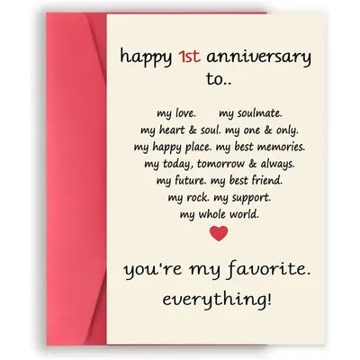 Year Anniversary Card for Bf TikTok Shop
