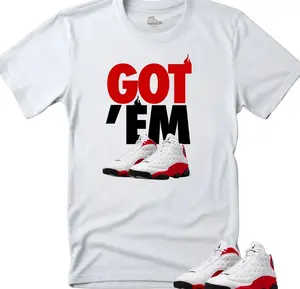 Jordan 13 Chicago Matching Shirts -GOT'EM Unisex White Match T-Shirt, Gift For Him, Gift For Her. 7AB