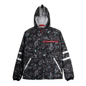 BAPE A Bathing Ape Logo 3M Windbreaker Jacket Space Camo Multi Pre-Owned