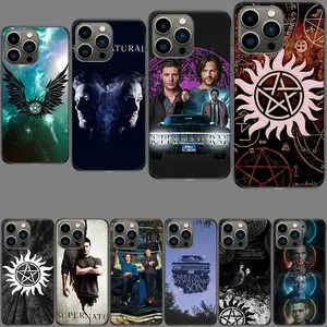 Babaite Supernatural SPN Dean And Sam Phone Case For Apple Iphone 16E Capa 15+ 14 Plus 11 16 Pro Max 12 Pro Cute 13 Mini X XS 7 Protector Screen Protector Shockproof Protection Cover Protective Cellphone Casing