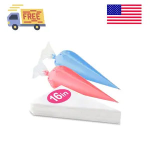 16 Inch Piping Bags Disposable, 50 Pcs Large Pastry Bags, Icing Bags