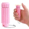 3D Printed Plastic Spiky Stim Fidget Keychain with Split Ring - Pocket Mini No-Sound Sensory Tool Stress Relief Toy, CPC Approved Venting Pendant, Quirky Spiky Squishy Spinner Gift for Grown Ups (Age 9+), Toys For Grown Ups, Sensory Tool Stress Relief Toy