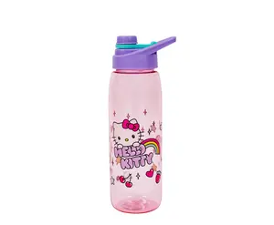 Sanrio Hello Kitty Rainbow Treats and Stars Water Bottle with Lid | 28 Ounces