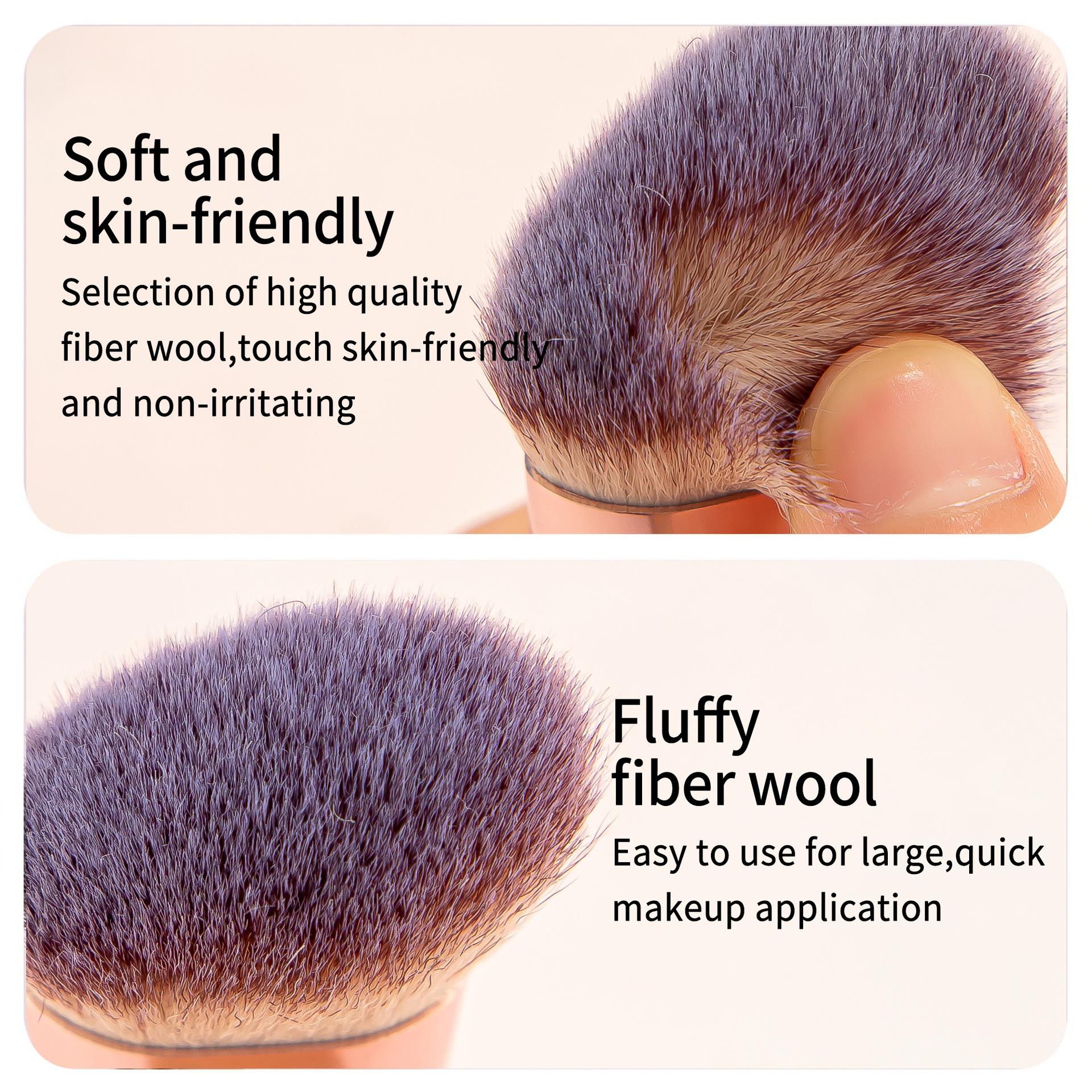 5Pcs Dual-Ended Foundation & Concealer Brushes Set, Angled Contour & Buffing Brushes, Portable Complete Face Makeup Brushes for Liquid, Cream, Powder